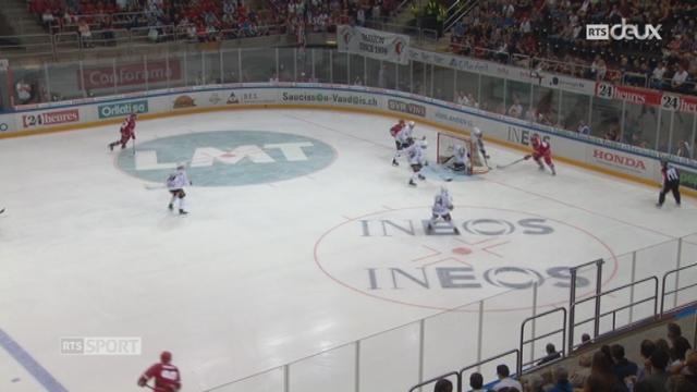 Hockey-LNA: Lausanne - Fribourg (6-4) + itw d'Andreï Bykov, attaquand au HC Fribourg et d'Etienne Froidevaux, attaquant du Lausanne HC