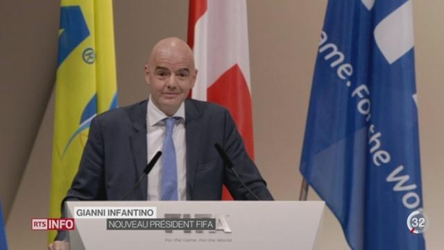 Le Valaisan Gianni Infantino prend la tête de la FIFA