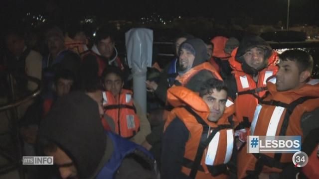 Lesbos: les migrants sont interceptés et recueillis au large de l’île