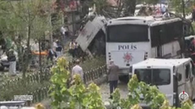 Un bus de la police d’Istanbul a été pris pour cible dans un nouvel attentat