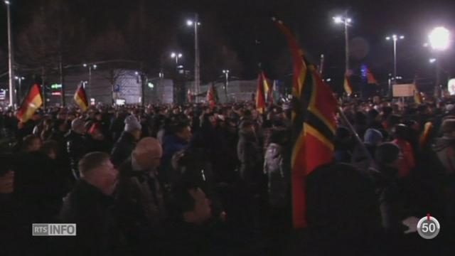 Des milliers d’Allemands se sont rendus à Leipzig pour manifester à l’invitation de Pegida