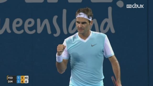 Tennis - ATP Brisbane: Roger Federer domine Grigor Dimitrov et se hisse dans le dernier carré