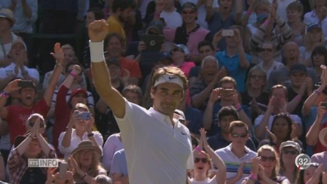 Tennis - Wimbledon: magnifique victoire de Roger Federer en quart de finale