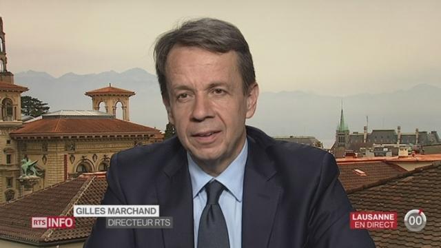 Audiences 2015 de la RTS: le point avec Gilles Marchand, directeur de la RTS, à Lausanne