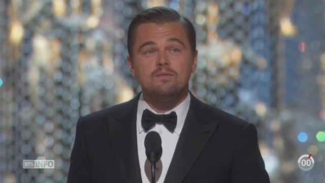 Oscars: Leonardo DiCaprio a remporté son premier Oscar pour sa performance dans The Revenant