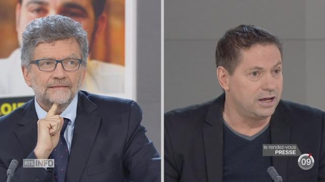 Les Rendez-vous de la presse: Christian Rappaz (L'Illustré) et Jean-François Develey (RTS Sport) débattent de l'élection du nouveau président de la FIFA et de la succession de Sepp Blatter