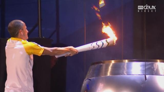 L'arrivée de la flamme olympique!