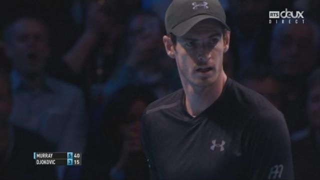 Round Robin, finale, A.Murray (GBR) - N.Djokovic (SRB) (6-3): premier set remporté par le Britannique en 46 minutes