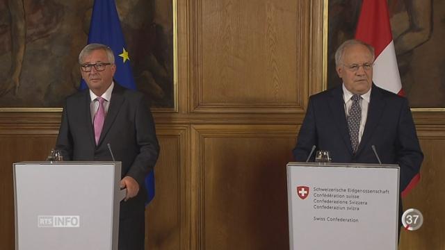 La rencontre entre Schneider-Ammann et Juncker n'a pas résolu le blocage