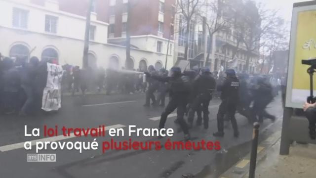 Les images des émeutes en France durant les manifestations contre la loi travail