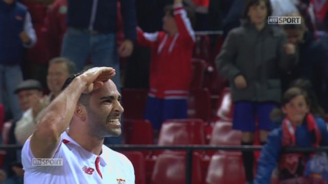 1-8, FC Séville – FC Bâle (1-0) : sur corner, Adil Rami donne l’avantage aux Sévillans et oblige les Bâlois à marquer s’ils espèrent se qualifier