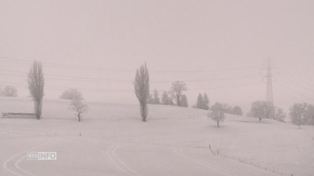 Fribourg se réveille sous la neige [RTS Fribourg]
