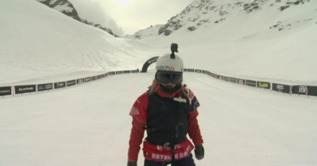 Le dernier run en compétition d'Estelle Balet - rts.ch - Freeride