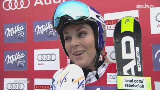 Ski: Lindsey Vonn remporte la 36ème descente de sa carrière