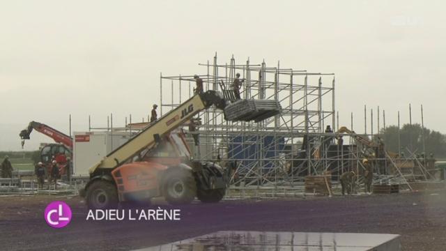 VD: il a fallu entièrement démonter l'arène de la Fête fédérale de lutte