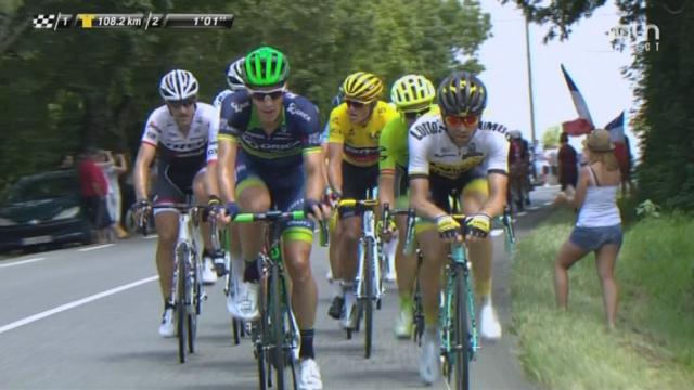 Tour de France (7e étape) : on entre dans les Pyrénées. Un quintette avec Vincenzo Nibali en tête à 108 km de l’arrivée