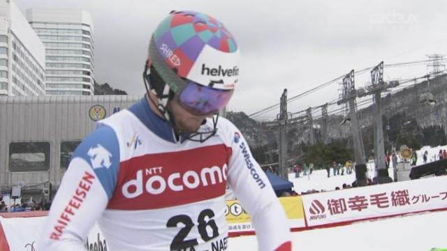 Slalom messieurs, 2e manche: Luca Aerni (SUI) se classe 24e