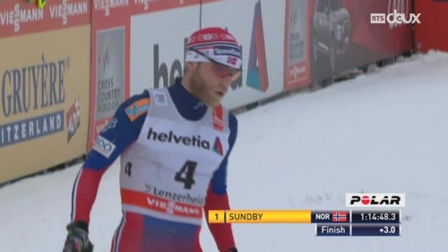 Tour de Ski: le Norvégien Martin Sundby termine premier du 30km classique