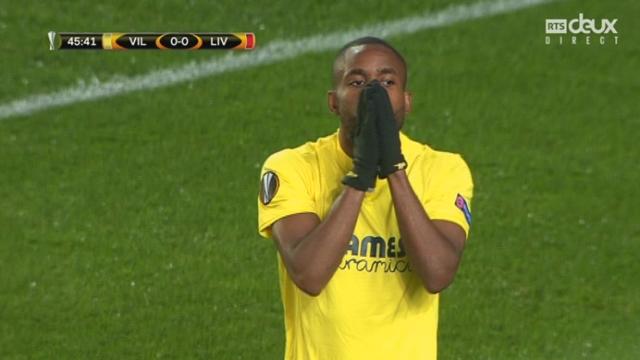 ½, Villareal – Liverpool (0-0): sur un corner frappé par Dos Santos, Bakambu place une tête sur le poteau de Mignolet
