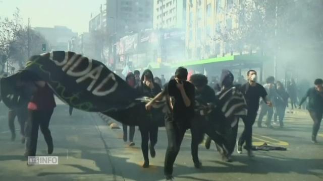 Violents heurts lors d'une manifestation d'étudiants au Chili