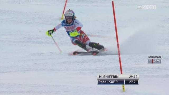 Slalom dames, 1re manche: Rahel Kopp (SUI) n'ira pas en 2e manche