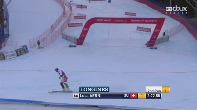 Slalom, Santa Caterina (ITA): Luca Aerni (SUI) est le premier à s'élancer