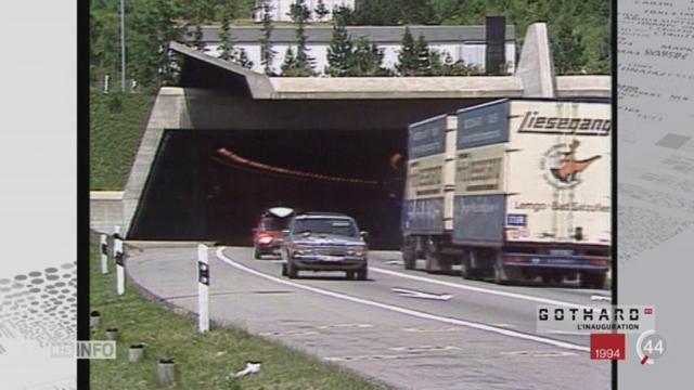 Inauguration du tunnel du Gothard: le transfert de la route vers le rail est loin d’être abouti
