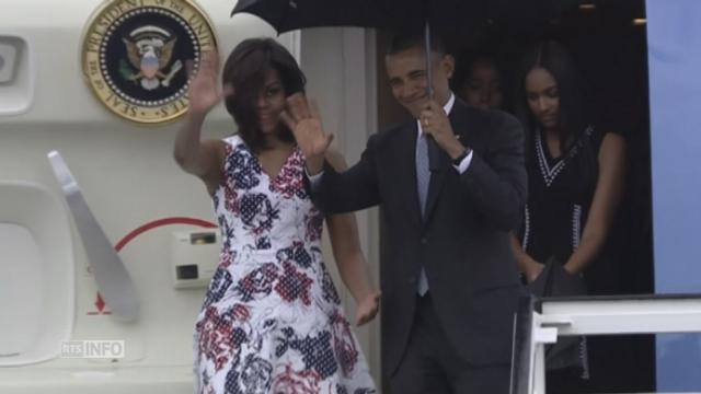 Barack Obama arrive à l'aéroport de La Havane