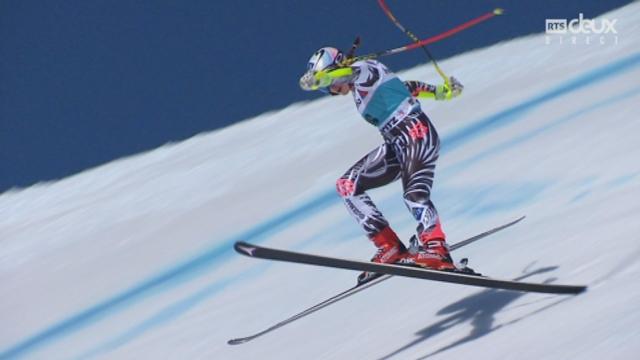 Coupe du monde, finales, super G dames: Tina Weirather (LIE) remporte cette course devant Lara Gut et Cornelia Huetter (AUT)