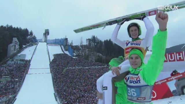 Tournée des 4 tremplins, 2e manche: Peter Prevc (SLO) écrase tout le monde et s'impose avec un saut à 132 m!