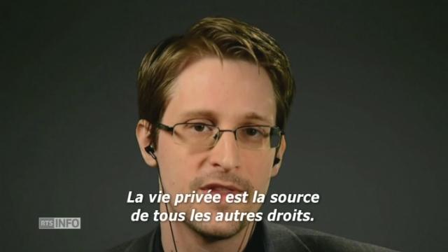 Edward Snowden défend le principe de vie privée