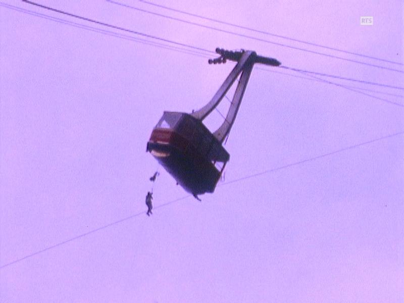 Téléphérique accidenté à Loèche-les-Bains. [RTS]