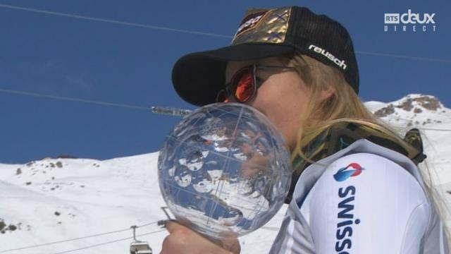 Coupe du monde, finales, super G dames: Lara Gut (SUI) remporte son 3e globe de la discipline