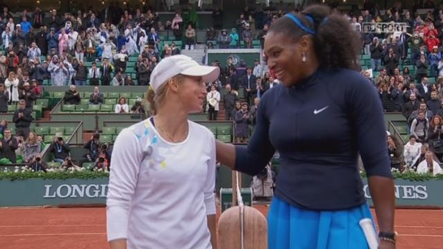 1-4 dames, S.Williams (USA-1) – Yulia Putintseva (KAZ) (5-7 6-4 6-1). Serena Williams l’emporte finalement en 2h09’ de jeu