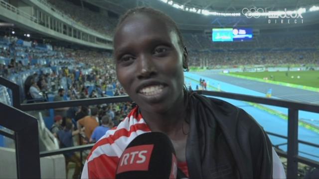 Finale dames, 5000 mètres: Intreview de Vivion Cheruyjst
