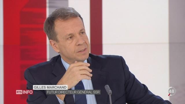 Entretien avec Gilles Marchand au sujet de sa nomination en tant que prochain directeur de la SSR