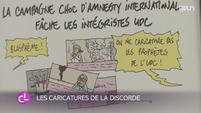 NE: Yvan Perrin et l'UDC demandent le retrait de plusieurs dessins de presse d'une exposition