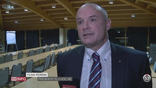 Yvan Perrin a été élu président de l’UDC cantonale neuchâteloise