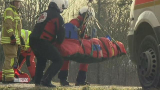 Evacuation des blessés en Baviere