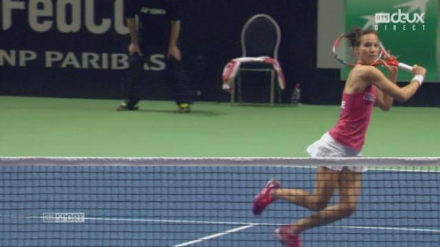 ½, Suisse – République tchèque, Viktorija Golubic (SUI) - Barbora Strycova (CZE) (3-6; 7-6, 2-0): la Suissesse break d’entrée!