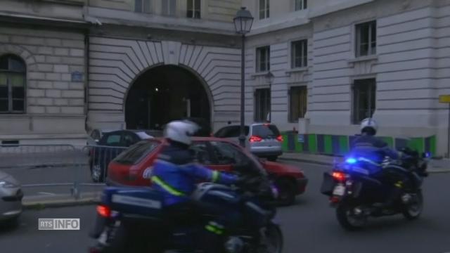 Arrivée de Salah Abdeslam au palais de justice de Paris sous haute sécurité