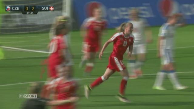 Dames. Qualification. Rép. tchèque - Suisse (0-3). 40e minute: but de Ana-Maria Crnogorcevic pour les Suissesses