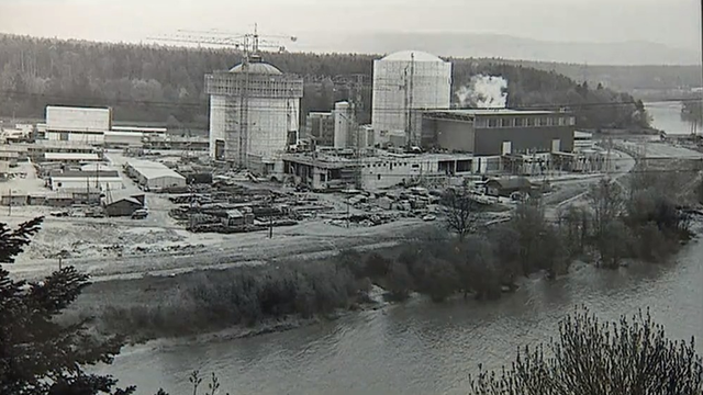 Construction de la centrale nucléaire de Beznau en 1969 [RTS]