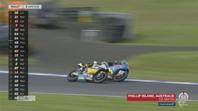 Moto-GP d’Australie: Thomas Lüthi remporte le GP d’Australie