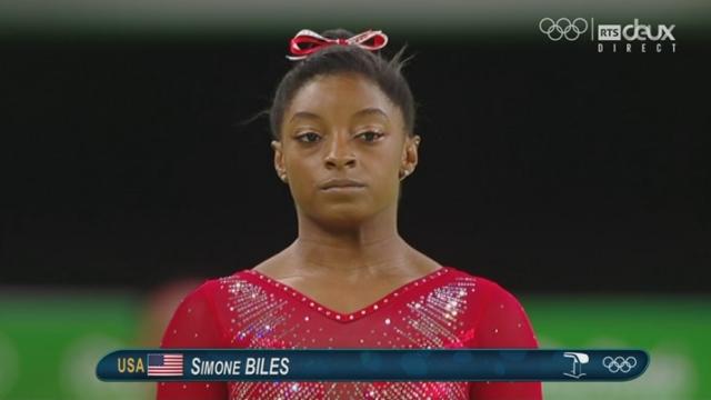 Gymnastique, finale dames saut: deux sauts en or pour Simone Biles (USA)