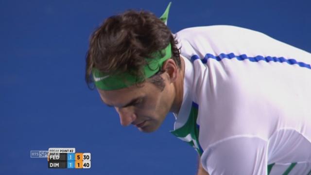 3e tour, Roger Federer (SUI) - Grigor Dimitrov (BUL) (6-4, 3-6, 6-1): Federer déroule la 3e manche