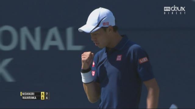 1-2 finale Kei Nishikori (JAP) - Stan Wawrinka (SUI) (7-6): le Japonnais remporte un premier set très disputé