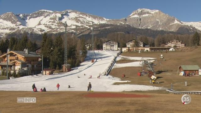 Le temps sec empêche la neige d’arriver