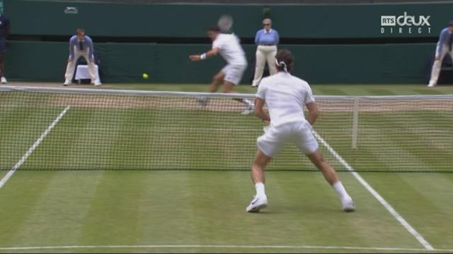 ½-finales messieurs. Milos Raonic (CAN-6) – Roger Federer (SUI-3) (6-3 6-7 4-6 7-5 3-1). Break pour Raonic. Décisif?