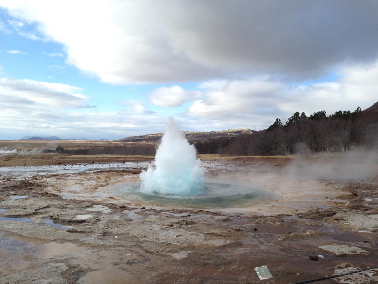 Explosion du Strokkur.